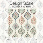 York Wallcoverings Marketplace Motif wallpaper, color Off White & Green, SKU MN1853