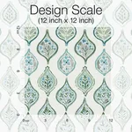 York Wallcoverings Marketplace Motif wallpaper, color Pale Grey & Green, SKU MN1851