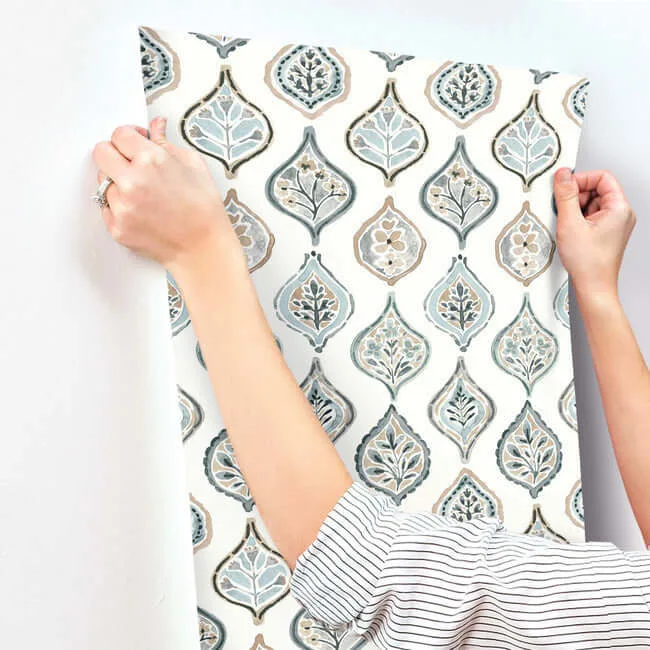 York Wallcoverings Marketplace Motif wallpaper, color White & Neutral, SKU MN1854