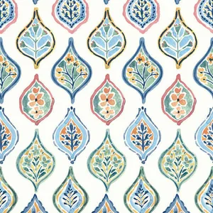 York Wallcoverings Marketplace Motif wallpaper, color White & Multi, SKU MN1852