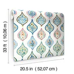 York Wallcoverings Marketplace Motif - White & Multi Wallpaper | Buy Online York Wallcoverings Marketplace Motif wallpaper, color White & Multi, SKU MN1852