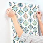 York Wallcoverings Marketplace Motif - White & Multi Wallpaper | Buy Online York Wallcoverings Marketplace Motif wallpaper, color White & Multi, SKU MN1852