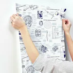 York Wallcoverings Marvels Heroes Schematics - Blue Wallpaper | Buy Online York Wallcoverings Marvels Heroes Schematics wallpaper, color Blue, SKU DI0935