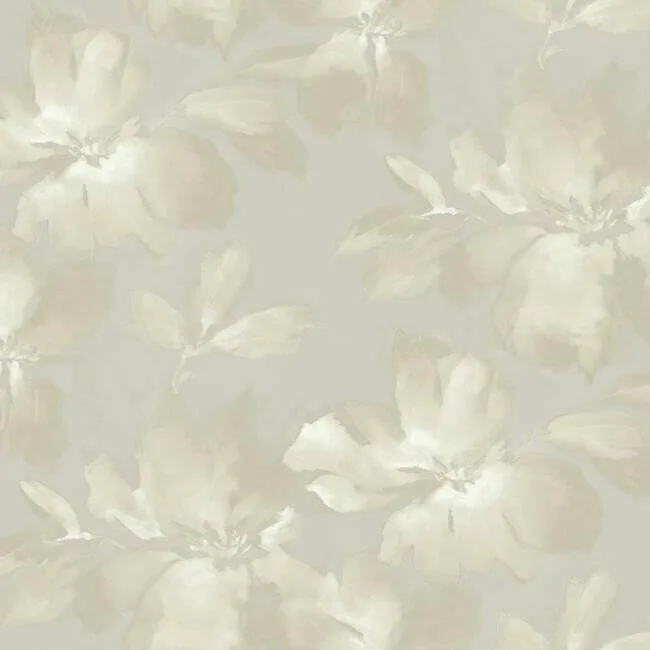 York Wallcoverings Midnight Blooms wallpaper, color Grey, SKU SO2472