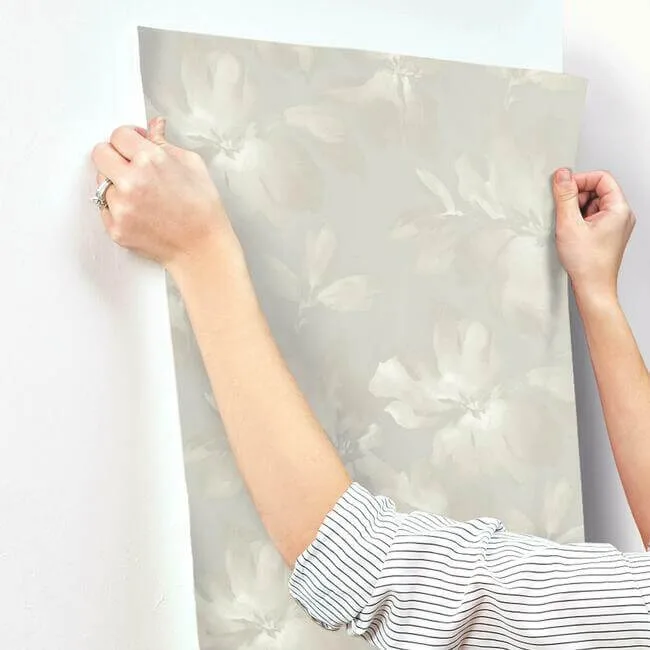 York Wallcoverings Midnight Blooms - Grey Wallpaper | Buy Online York Wallcoverings Midnight Blooms wallpaper, color Grey, SKU SO2472
