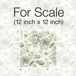 York Wallcoverings Midsummer Floral wallpaper, color Beige & Green, SKU TL1918