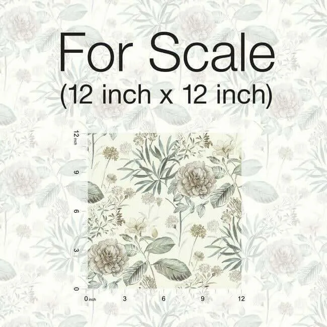 York Wallcoverings Midsummer Floral wallpaper, color Beige & Green, SKU TL1918