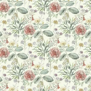 York Wallcoverings Midsummer Floral wallpaper, color Coral, SKU TL1919
