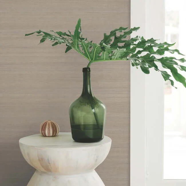 York Wallcoverings Milano Silk wallpaper, color Mushroom, SKU SI6852