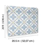 York Wallcoverings Mimi - Blue Wallpaper | Buy Online York Wallcoverings Mimi wallpaper, color Blue, SKU PSW1583RL
