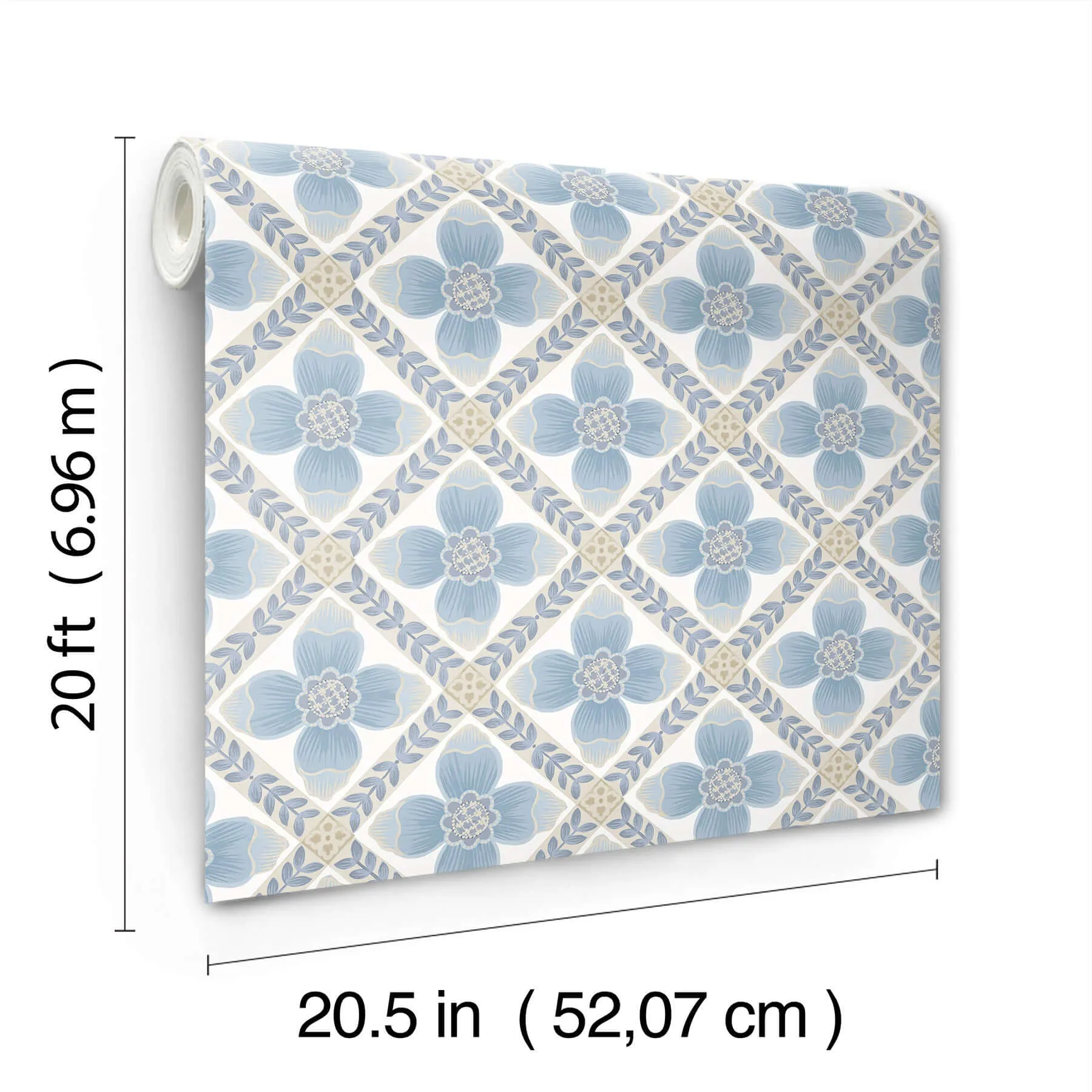 York Wallcoverings Mimi - Blue Wallpaper | Buy Online York Wallcoverings Mimi wallpaper, color Blue, SKU PSW1583RL