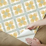 York Wallcoverings Mimi wallpaper, color Yellow, SKU PSW1585RL