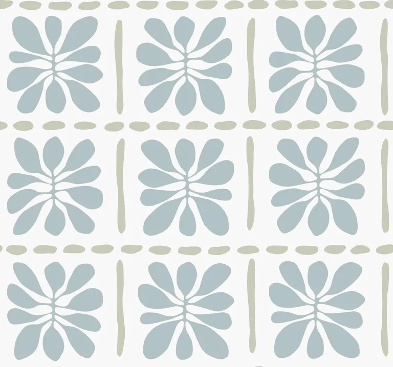 York Wallcoverings Mimosa Fleur wallpaper, color Mineral, SKU ZM2806