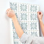 York Wallcoverings Mimosa Fleur wallpaper, color Mineral, SKU ZM2806