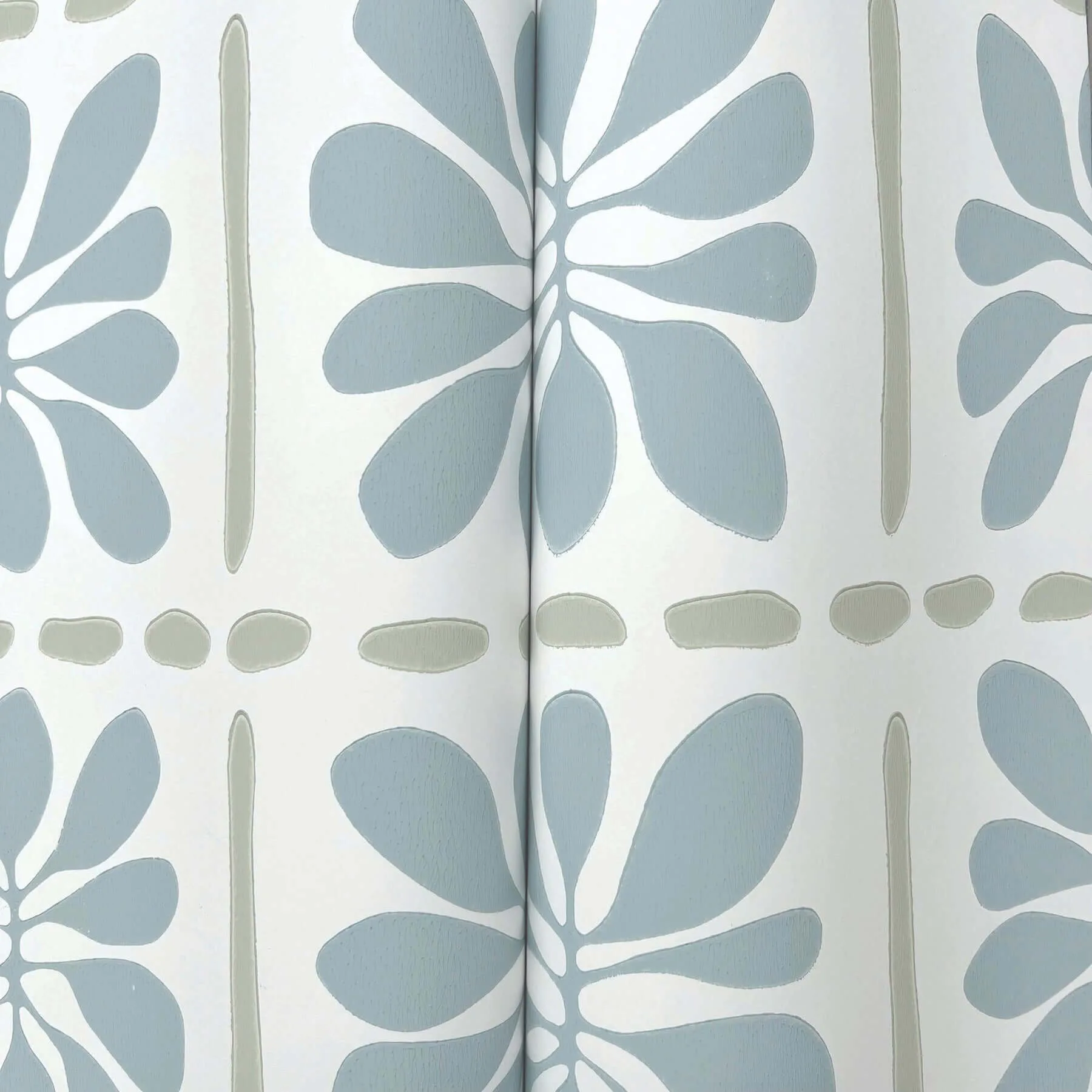 York Wallcoverings Mimosa Fleur wallpaper, color Mineral, SKU ZM2806