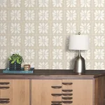 York Wallcoverings Mimosa Fleur wallpaper, color Nude, SKU ZM2808
