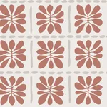 York Wallcoverings Mimosa Fleur wallpaper, color Terracotta, SKU ZM2809