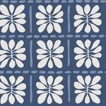 York Wallcoverings Mimosa Fleur wallpaper, color Ultramarine, SKU ZM2807