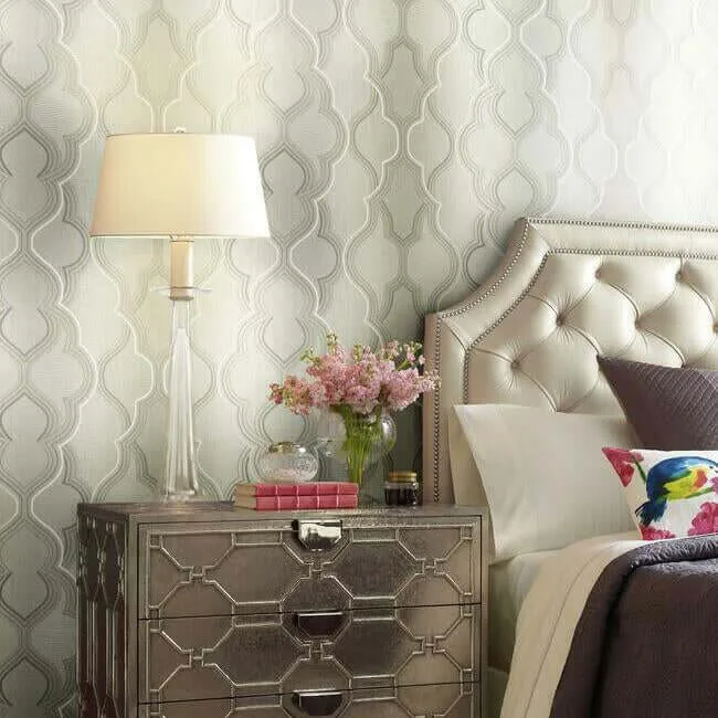 York Wallcoverings Modern Ombre Damask - Beige Wallpaper | Buy Online York Wallcoverings Modern Ombre Damask wallpaper, color Beige, SKU DM4941