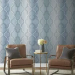 York Wallcoverings Modern Ombre Damask wallpaper, color Blue, SKU DM4944