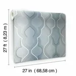 York Wallcoverings Modern Ombre Damask wallpaper, color Blue, SKU DM4944