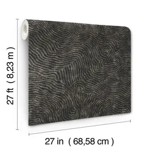 York Wallcoverings Modern Wood wallpaper, color Black, SKU OI0716