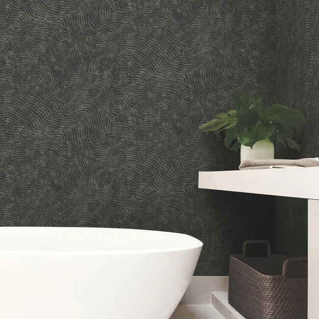 York Wallcoverings Modern Wood - Black Wallpaper | Buy Online York Wallcoverings Modern Wood wallpaper, color Black, SKU OI0716