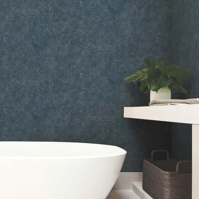 York Wallcoverings Modern Wood - Indigo Wallpaper | Buy Online York Wallcoverings Modern Wood wallpaper, color Indigo, SKU OI0714