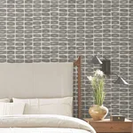 York Wallcoverings Modernist Motif wallpaper, color Carbon Black, SKU ZM2865
