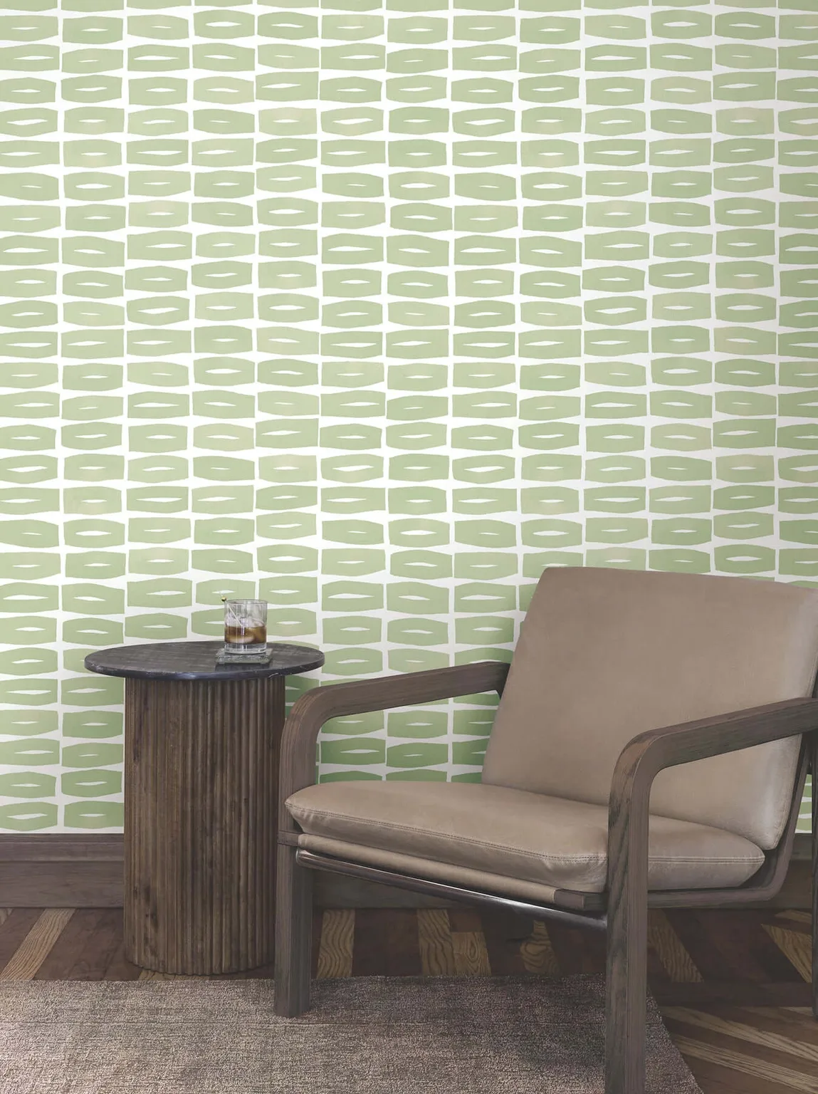 York Wallcoverings Modernist Motif wallpaper, color Leaf, SKU ZM2862
