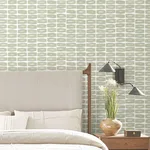 York Wallcoverings Modernist Motif - Leaf Wallpaper | Buy Online York Wallcoverings Modernist Motif wallpaper, color Leaf, SKU ZM2862