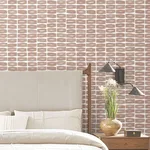 York Wallcoverings Modernist Motif wallpaper, color Terracotta, SKU ZM2861