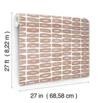 York Wallcoverings Modernist Motif wallpaper, color Terracotta, SKU ZM2861