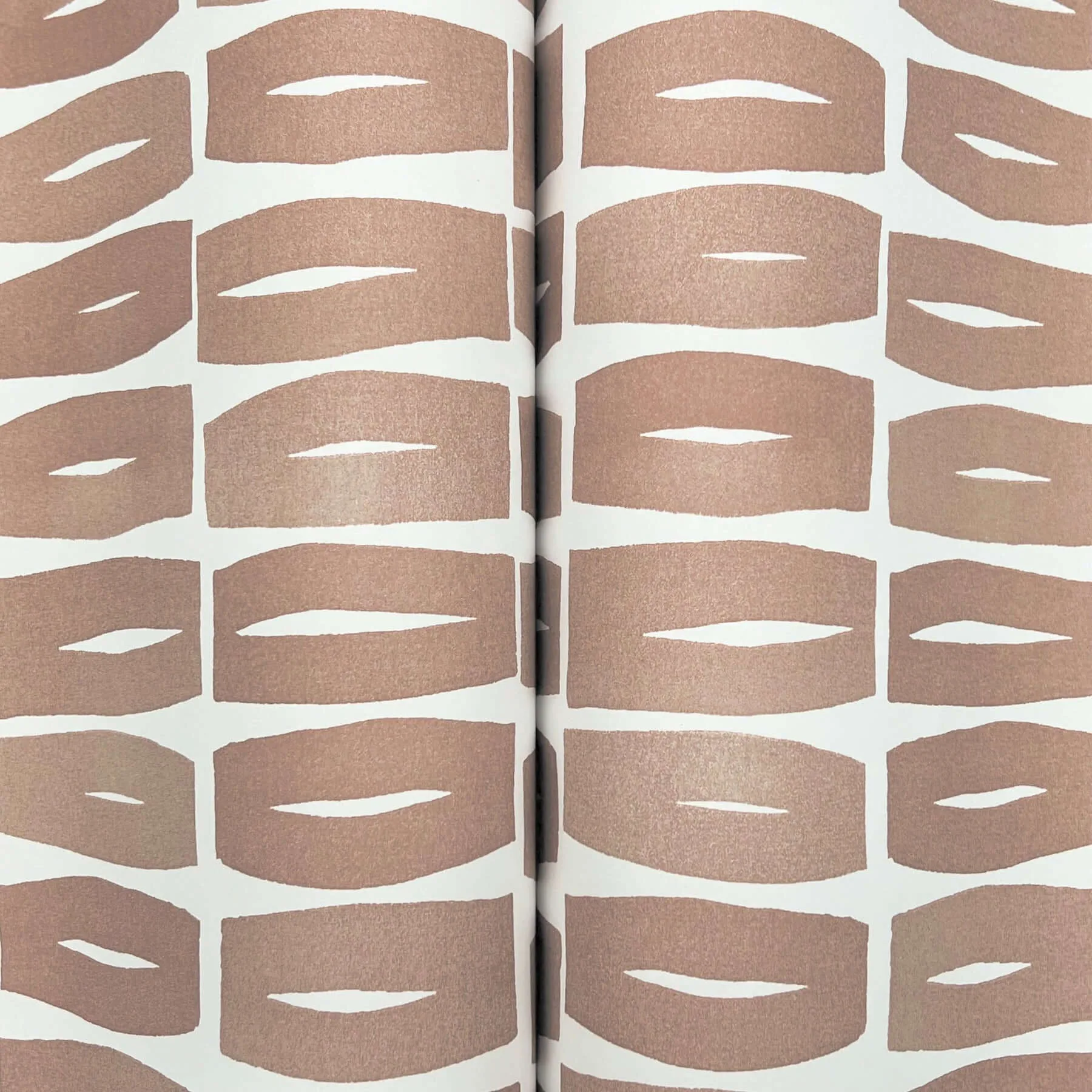 York Wallcoverings Modernist Motif wallpaper, color Terracotta, SKU ZM2861