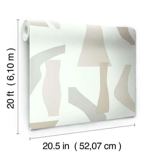 York Wallcoverings Modernist - Neutral Wallpaper | Buy Online York Wallcoverings Modernist wallpaper, color Neutral, SKU PSW1056RL