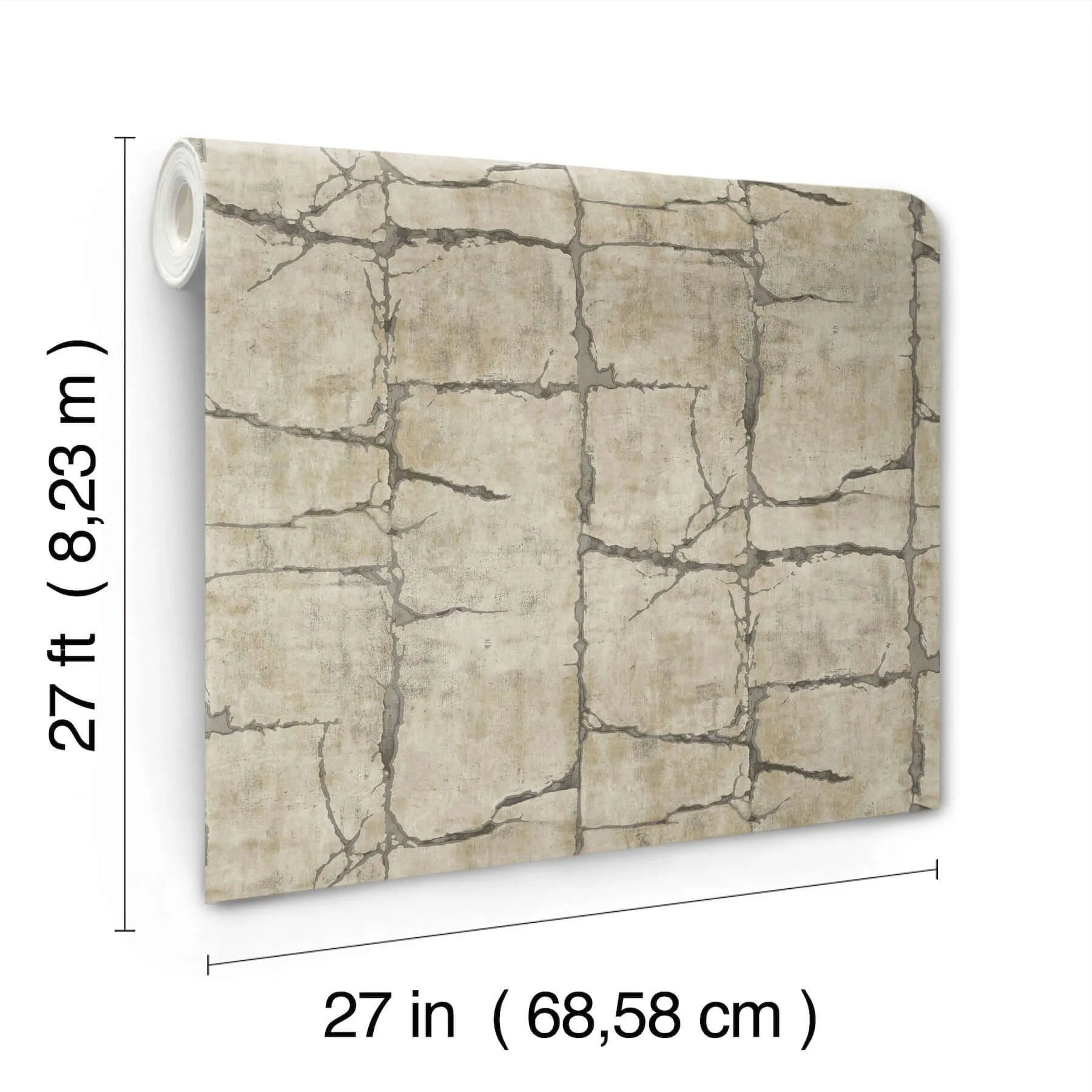 York Wallcoverings Mojave wallpaper, color Taupe, SKU GN2581