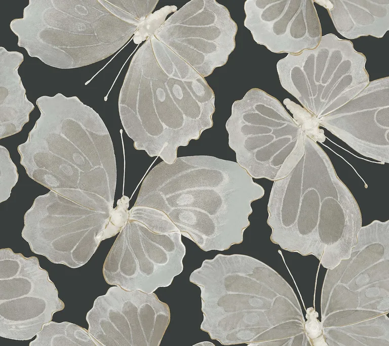 York Wallcoverings Monarch wallpaper, color Onyx, SKU PSW1565RL