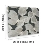 York Wallcoverings Monarch - Onyx Wallpaper | Buy Online York Wallcoverings Monarch wallpaper, color Onyx, SKU PSW1565RL