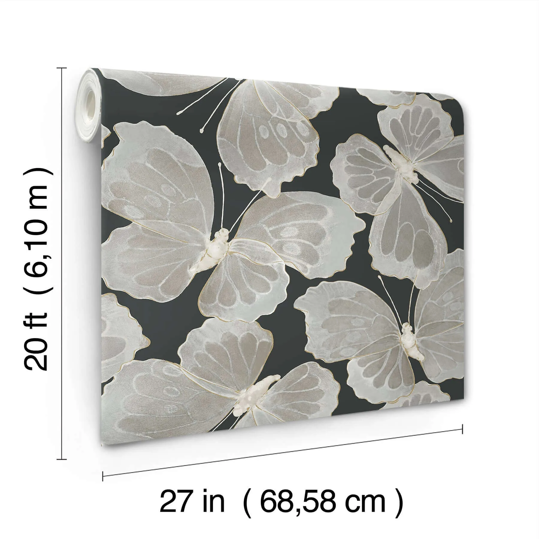 York Wallcoverings Monarch - Onyx Wallpaper | Buy Online York Wallcoverings Monarch wallpaper, color Onyx, SKU PSW1565RL
