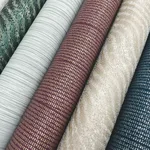 York Wallcoverings Natural Grid wallpaper, color Mulberry, SKU OI0691