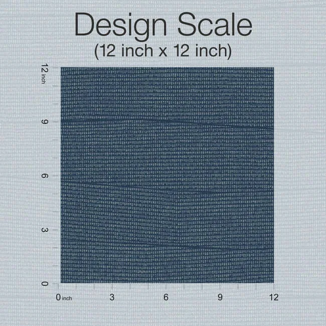 York Wallcoverings Natural Grid wallpaper, color Navy, SKU OI0694