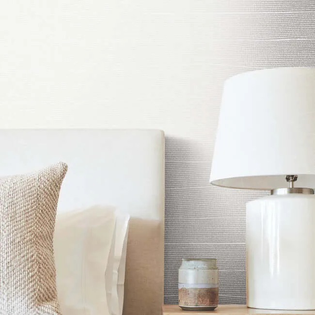 York Wallcoverings Natural Grid - White Pearl Wallpaper | Buy Online York Wallcoverings Natural Grid wallpaper, color White Pearl, SKU OI0697