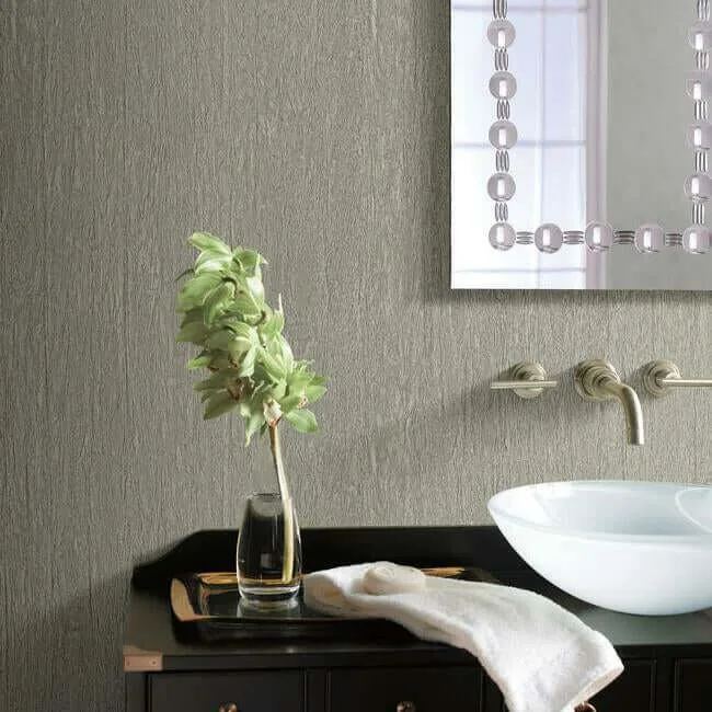 York Wallcoverings Natural Texture - Silver & Brown Metallic Wallpaper | Buy Online York Wallcoverings Natural Texture wallpaper, color Silver & Brown Metallic, SKU Y6201305