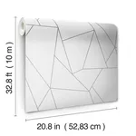 York Wallcoverings Nazca - White & Silver Wallpaper | Buy Online York Wallcoverings Nazca wallpaper, color White & Silver, SKU NW3501