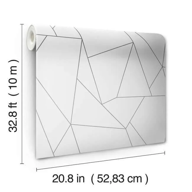 York Wallcoverings Nazca - White & Silver Wallpaper | Buy Online York Wallcoverings Nazca wallpaper, color White & Silver, SKU NW3501