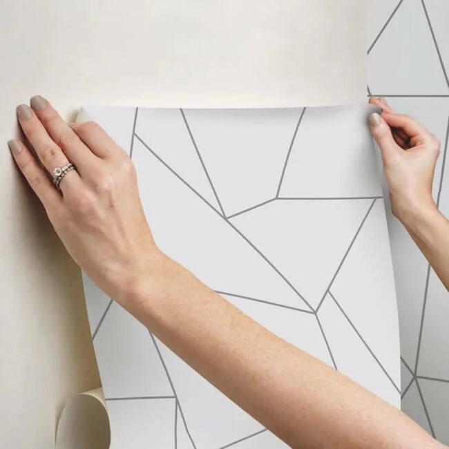 York Wallcoverings Nazca - White & Silver Wallpaper | Buy Online York Wallcoverings Nazca wallpaper, color White & Silver, SKU NW3501