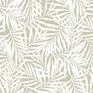 York Wallcoverings Oahu Fronds wallpaper, color Off White, SKU PSW1147RL