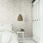 York Wallcoverings Oahu Fronds - Off White Wallpaper | Buy Online York Wallcoverings Oahu Fronds wallpaper, color Off White, SKU PSW1147RL