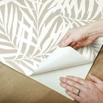 York Wallcoverings Oahu Fronds - Off White Wallpaper | Buy Online York Wallcoverings Oahu Fronds wallpaper, color Off White, SKU PSW1147RL
