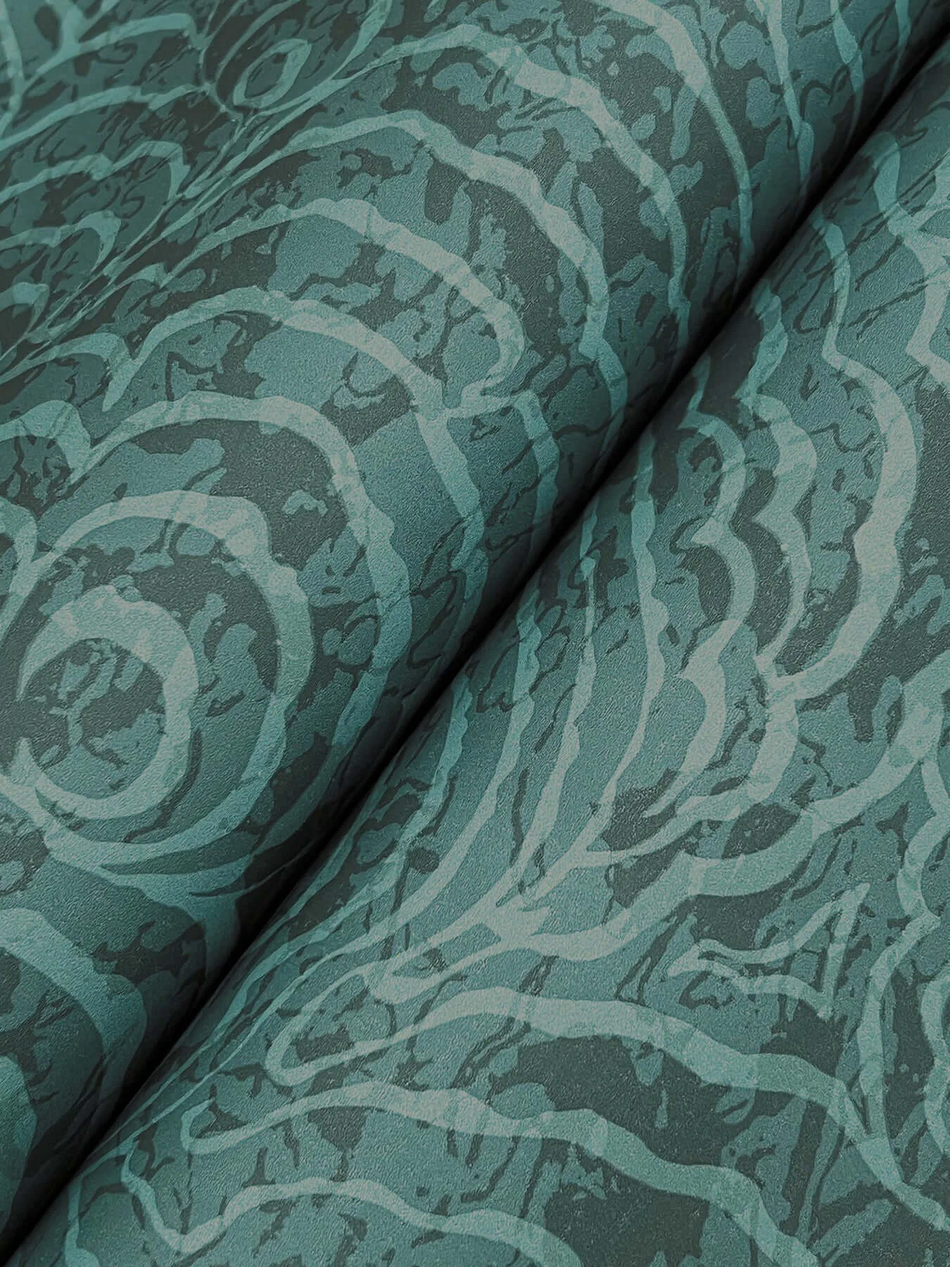 York Wallcoverings Ocean Jasper - Teal Wallpaper | Buy Online York Wallcoverings Ocean Jasper wallpaper, color Teal, SKU GN2631